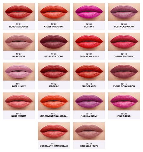 ysl matte lipstick 2017|ysl lipstick color chart.